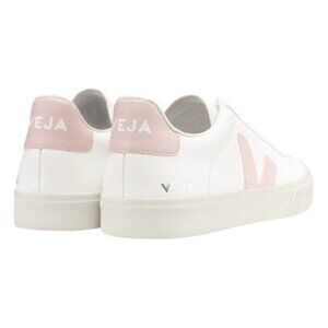 VEJA Logo Campo Leather Pink V Sneakers